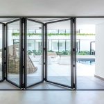 Aluminum folding doors