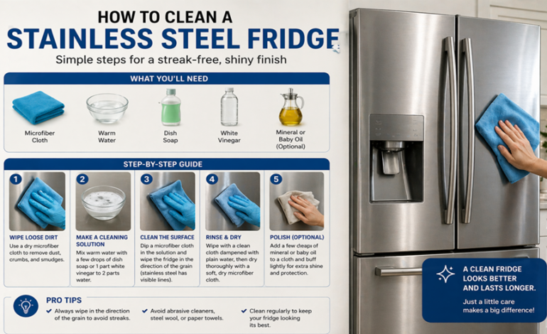 How to Clean a Stainless Steel Fridge Without Ruining the Finish