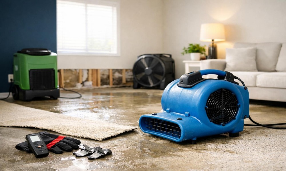 A checklist for drying a wet room in Orillia